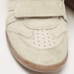 Pre Owned Isabel Marant Grey Suede Beckett Wedge Sneakers Size 39