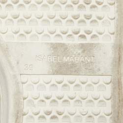 Pre Owned Isabel Marant White Leather Etoile Bart Low-Top Sneakers Size 39