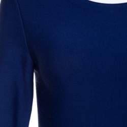 Issa Navy Blue Knit Eddington Fit and Flare Dress M