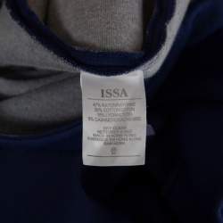 Issa Navy Blue Knit Eddington Fit and Flare Dress M