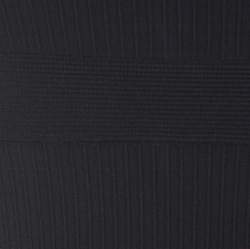 Pre Owned Issa Black Ribbed Cap Sleeve Short Dress S