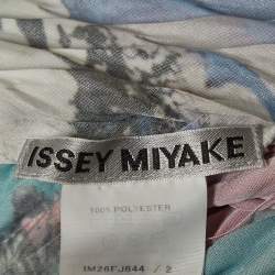 Issey Miyake Multicolor Printed Plisse Sleeveless Top S