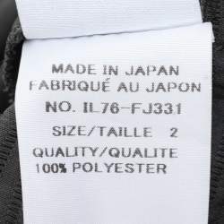 Issey Miyake Black Plisse Top S