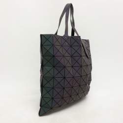 Issey Miyake Multicolor Iridescent Effect Synthetic Leather and Mesh Bao Bao Prism Tote