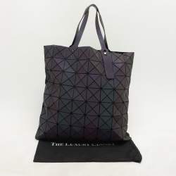 Issey Miyake Multicolor Iridescent Effect Synthetic Leather and Mesh Bao Bao Prism Tote