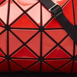Issey Miyake Red Vinyl Bao Bao Crossbody Bag