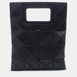 Pre Owned Issey Miyake Black Mesh and PVC Bao Bao Tote bag