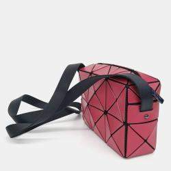 Pre Owned Issey Miyake Red PVC Bao Bao Crossbody Bag