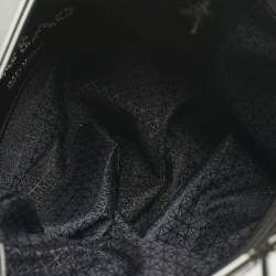 Pre Owned Issey Miyake Black/Grey Mesh and PVC Bao Bao Wring Bucket Bag