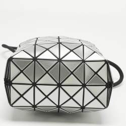 Pre Owned Issey Miyake Black/Grey Mesh and PVC Bao Bao Wring Bucket Bag