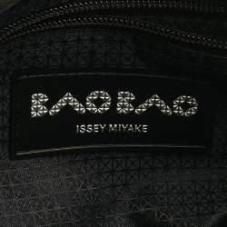 Pre Owned Issey Miyake Light Blue/Green Mesh and PVC Bao Bao Tote