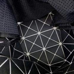 Pre Owned Issey Miyake Silver Mesh and PVC Silver Bao Bao Tote bag