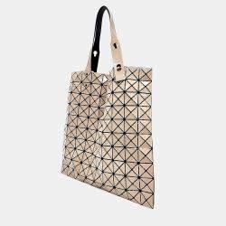 Pre Owned Issey Miyake Gold Mesh and PVC Bao Bao Tote Bag
