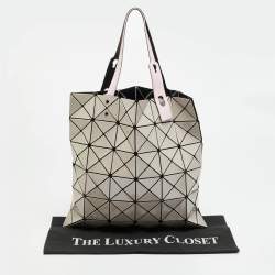 Pre Owned حقيبة يد توت إيسي مياكي بيج/زهري من PVC ونايلون شبكي باو باو