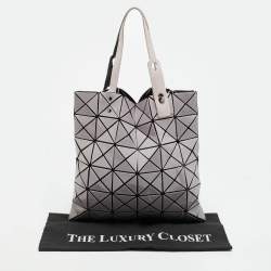 Pre Owned Issey Miyake Bao Bao Lilac PVC and Mesh Nylon Tote