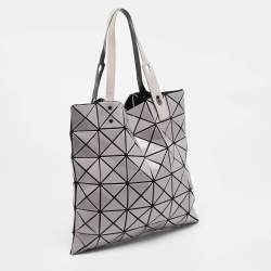 Pre Owned Issey Miyake Bao Bao Lilac PVC and Mesh Nylon Tote