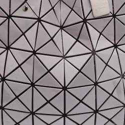 Pre Owned Issey Miyake Bao Bao Lilac PVC and Mesh Nylon Tote