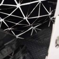 Pre Owned Issey Miyake Bao Bao Lilac PVC and Mesh Nylon Tote