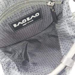 Pre Owned Issey Miyake Black White Leather Bao Bao Bucket Bag