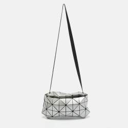 Pre Owned Issey Miyake Bao Bao Carton Grey PVC Shoulder Bag