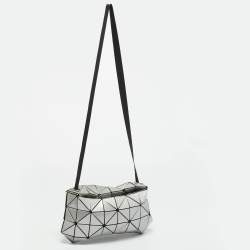 Pre Owned Issey Miyake Bao Bao Carton Grey PVC Shoulder Bag