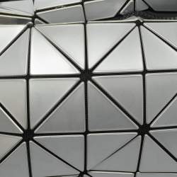 Pre Owned Issey Miyake Bao Bao Carton Grey PVC Shoulder Bag