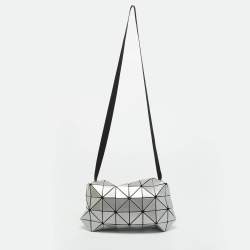 Pre Owned Issey Miyake Bao Bao Carton Grey PVC Shoulder Bag