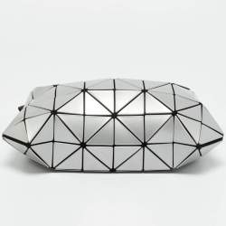 Pre Owned Issey Miyake Bao Bao Carton Grey PVC Shoulder Bag