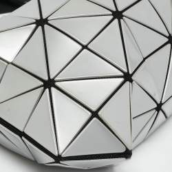 Pre Owned Issey Miyake Bao Bao Carton Grey PVC Shoulder Bag