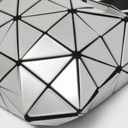 Pre Owned Issey Miyake Bao Bao Carton Grey PVC Shoulder Bag