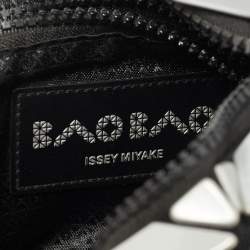 Pre Owned Issey Miyake Bao Bao Carton Grey PVC Shoulder Bag