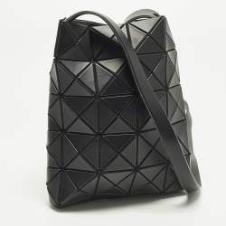 مملوكة مسبقًا Issey Miyake Bao Bao Black Faux Leather Crossbody Bag