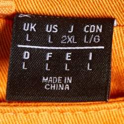 Ivy Park x Adidas Orange Gabardine Hooded Trench Coat L