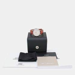 Pre Owned IWC Portofino Diamond IW357403 Automatic Stainless Steel Womens Wristwatch 34 mm