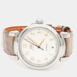 Pre Owned IWC Da Vinci IW458307 Automatic Stainless Steel Men's Wristwatch 36 mm