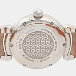 مملوكة مسبقًا ساعة يد رجالية أي دبليو سي دافنشي IW458307 أوتوماتيك ستانلس ستيل 36 مم