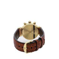 IWC White 18K Yellow Gold Da Vinci Moon Phase IW3736-01 Women's Wristwatch 29 MM