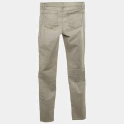 Pre Owned J Brand Grey Washed Denim Super Skinny Fit Jeans S Waist 25"