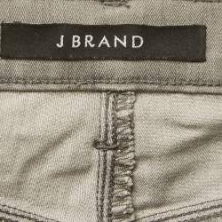 Pre Owned J Brand Grey Washed Denim Super Skinny Fit Jeans S Waist 25"