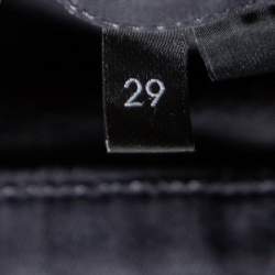 J Brand Dement Black Denim Distressed Alana Jeans M