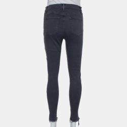 J Brand Dement Black Denim Distressed Alana Jeans M