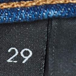 J Brand Blue Washed Denim High Rise Crop Jeans M Waist 29"
