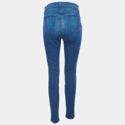 Pre Owned J Brand Blue Denim Super Skinny Jeans L Waist 31"