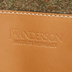 Pre Owned J.W.Anderson Green/Brown Felt and Leather Tote