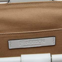 JW Anderson White Leather Rolo Chain Shoulder Bag