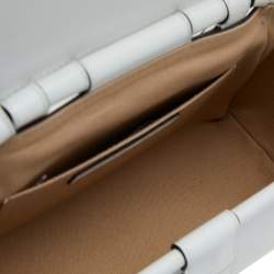 JW Anderson White Leather Rolo Chain Shoulder Bag