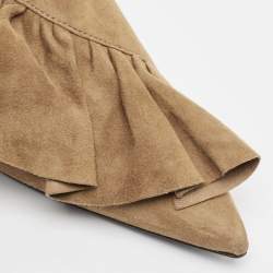 J.W.Anderson Brown Suede Pierce Ankle Length Boots Size 36