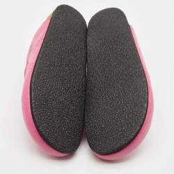 J.W.Anderson Pink Embossed Leather Flat Mules Size 37