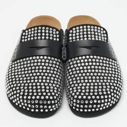 J.W.Anderson Black Crystals and Leather Mules Size 40