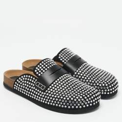 J.W.Anderson Black Crystals and Leather Mules Size 40